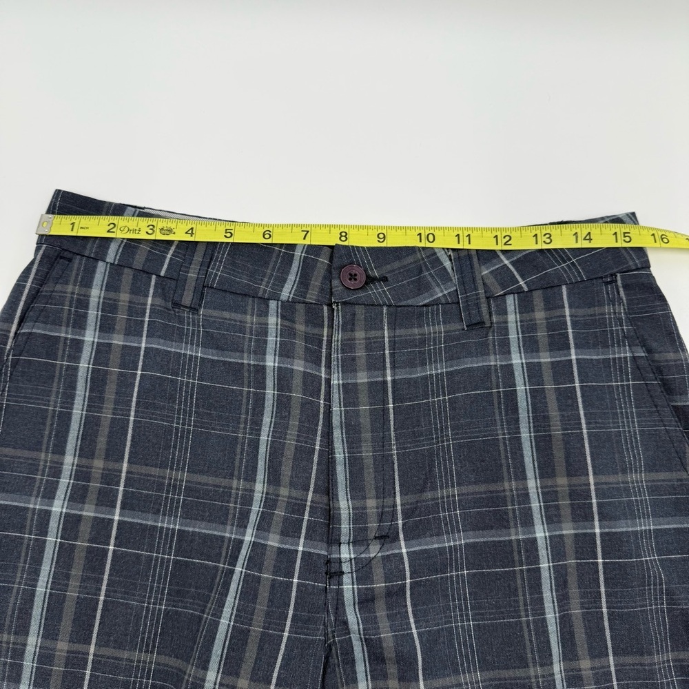 O’Neill Men’s Triumph Blue Heather Plaid Shorts 30 Teen Boy’s - Picture 11 of 13